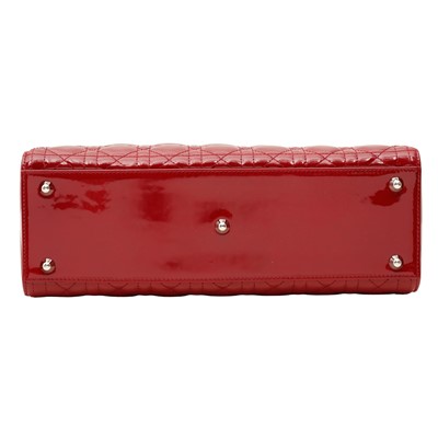 Lot 24 - Christian Dior Red Large Lady Dior Bag