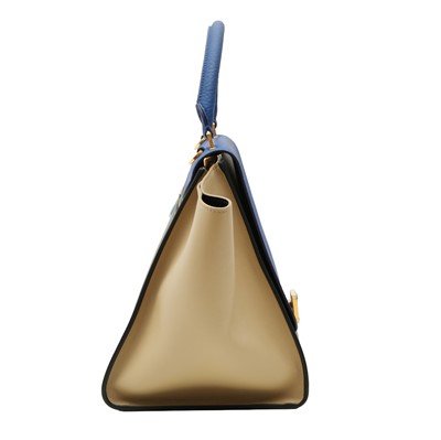 Lot 68 - Celine Blue Tricolour Medium Trapeze Bag
