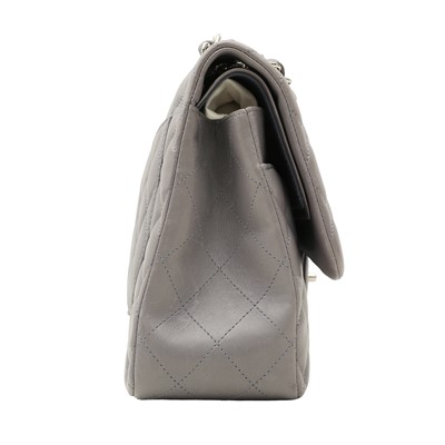 Lot 51 - Chanel Grey Jumbo Classic Double Flap Bag