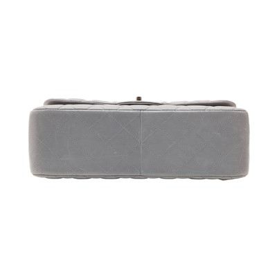 Lot 51 - Chanel Grey Jumbo Classic Double Flap Bag