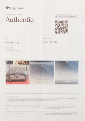 Lot 51 - Chanel Grey Jumbo Classic Double Flap Bag