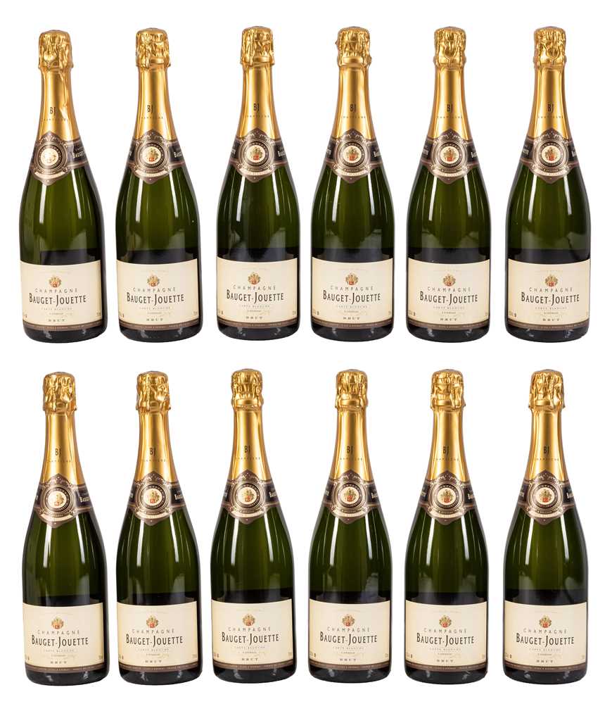 Lot 24 - Bauget Jouette Carte Blanche NV Champagne - 12 bottles