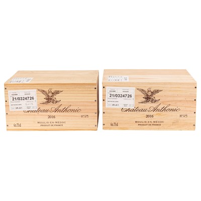 Lot 47 - Chateau Anthonic Moulis 2016 In OWC - 12 bottles