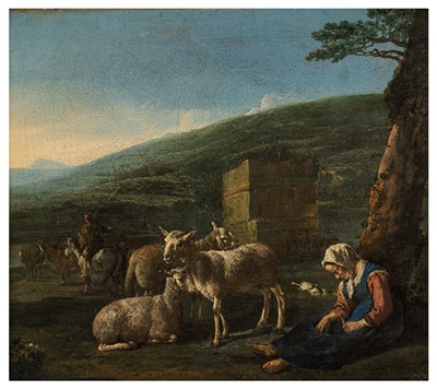 Lot 4 - Circle of Karel Dujardin (Dutch, 1626-1678)