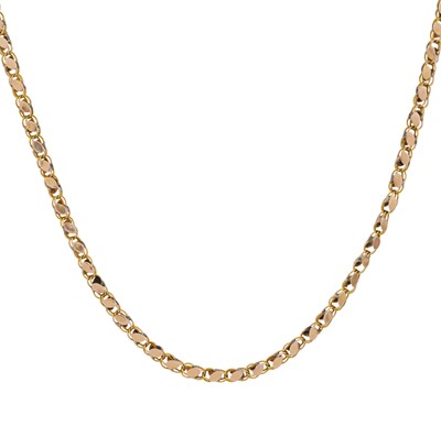 Lot 298 - A fancy link chain necklace