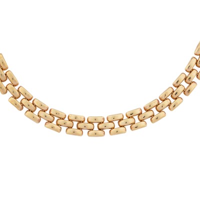 Lot 233 - A brick link necklace