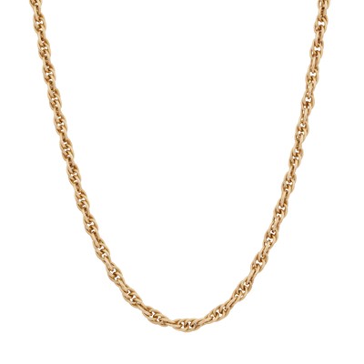 Lot 234 - A rope link necklace