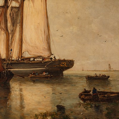 Lot 88 - Paul Jean Clays (Belgian, 1819-1900)