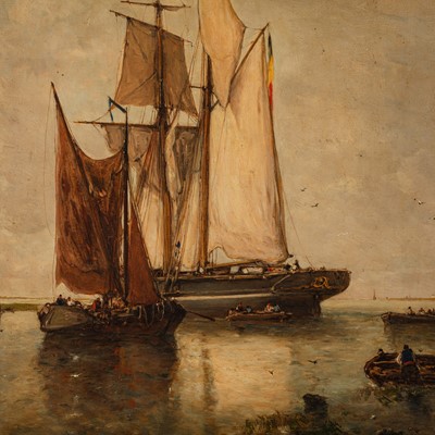 Lot 88 - Paul Jean Clays (Belgian, 1819-1900)