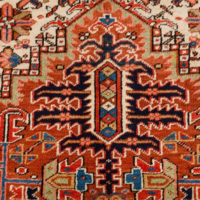Lot 36 - An antique Heriz carpet, north-west Persia