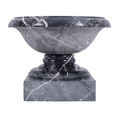 Lot 96 - A Venato Nero marble planter