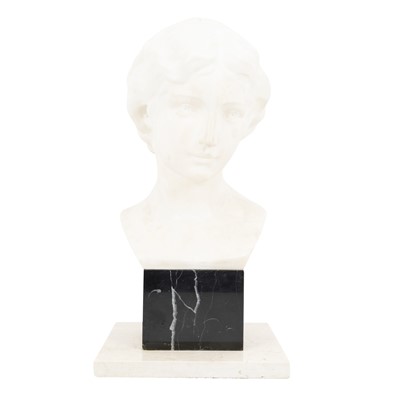 Lot 93 - After the Classical, a marble bust of lady