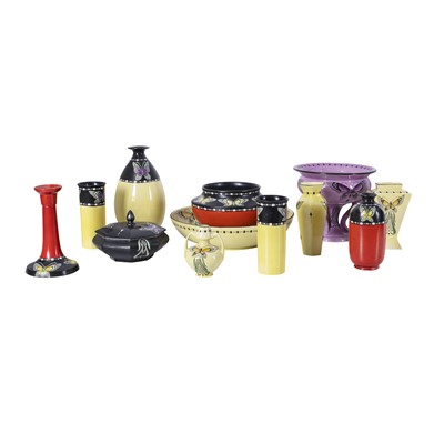 Lot 113 - A mixed group of early 20th Century Shelley Butterfly wares