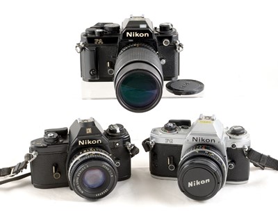 Lot 442 - Nikon FA, FG & EM Film Cameras.