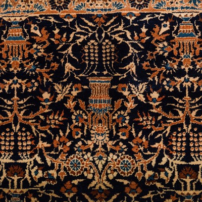 Lot 23 - A fine Kirman Laver small carpet, South Persia