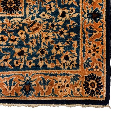 Lot 23 - A fine Kirman Laver small carpet, South Persia