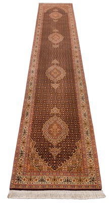 Lot 58 - A very fine Tabriz runner, north-west Persia