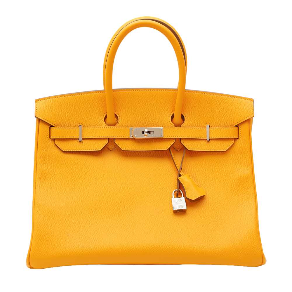 Lot 14 - Hermès Jaune Ambre Epsom Birkin 35