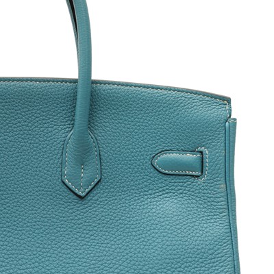 Lot 72 - Hermès Bleu Jean Togo Birkin 35