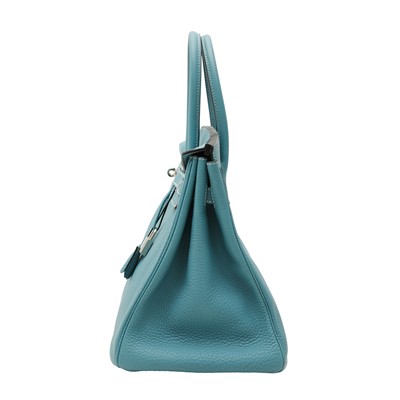 Lot 72 - Hermès Bleu Jean Togo Birkin 35