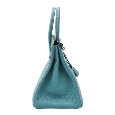 Lot 72 - Hermès Bleu Jean Togo Birkin 35
