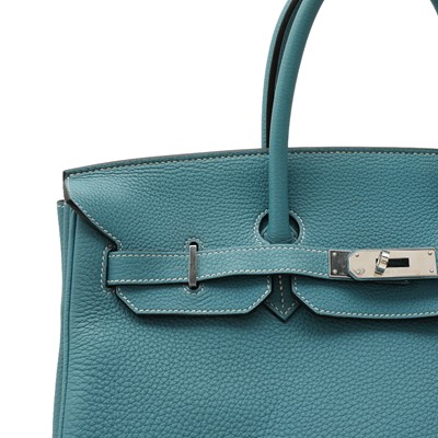 Lot 72 - Hermès Bleu Jean Togo Birkin 35