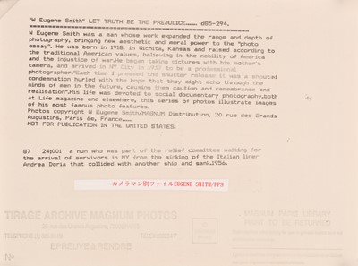 Lot 173 - W. Eugene Smith (1918-1978)