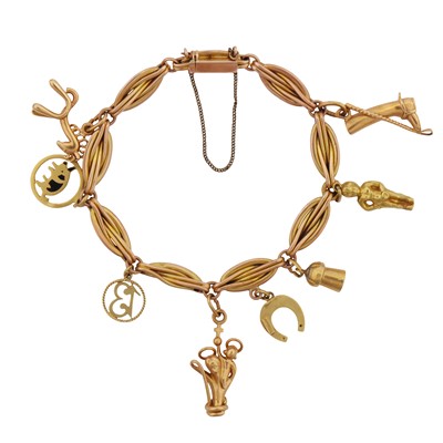 Lot 229 - A charm bracelet
