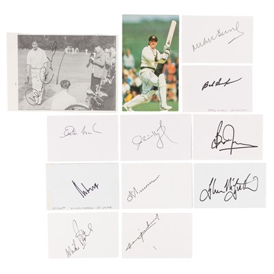 Lot 535 - Autograph Collection.- Cricket Interest
