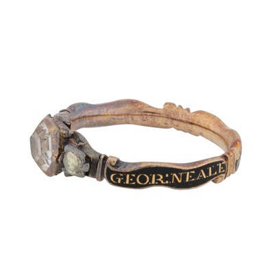 Lot 5 - An 18th century diamond mourning ring