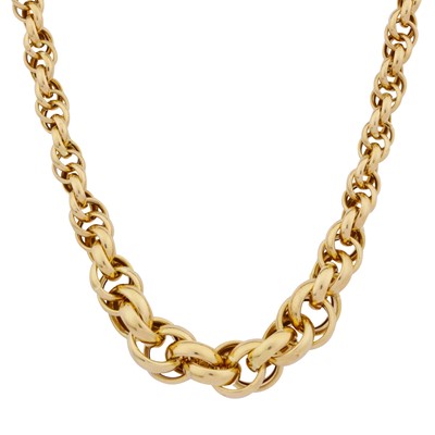 Lot 252 - A cable link chain necklace
