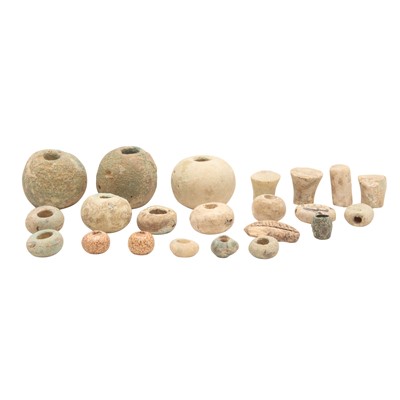Lot 670 - A group of ten Chinese glass beads, Eastern Zhou/Han dynasty