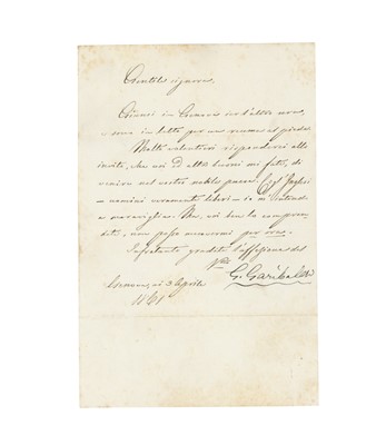 Lot 381 - Garibaldi (Giuseppe)