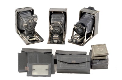 Lot 403 - Ernemann Heag & Other 6x4.5cm Miniature Plate Cameras.