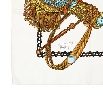 Lot 56 - Hermès 'Le Timbalier' Silk Scarf 90