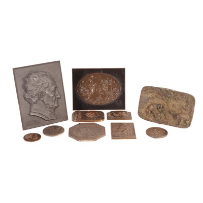 Lot 137 - A collection of predominately Austrian bronze plaques