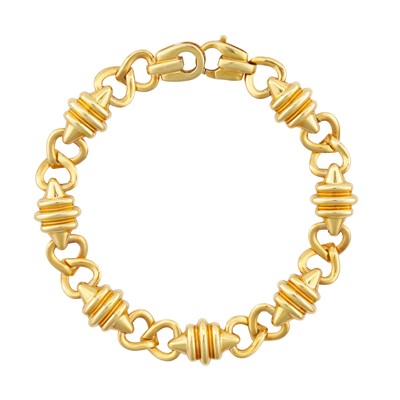 Lot 251 - Mappin & Webb | A fancy link bracelet, circa 1990