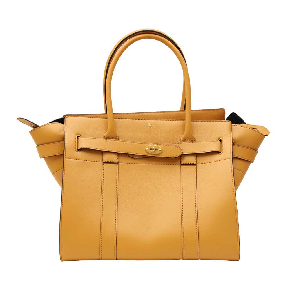 Lot 9 - Mulberry Maize Yellow Zipped Bayswater Tote