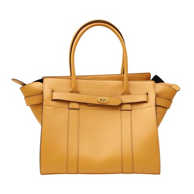 Lot 9 - Mulberry Maize Yellow Zipped Bayswater Tote