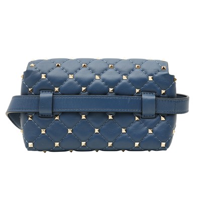 Lot 66 - Valentino Blue Rockstud Spike Belt Bag