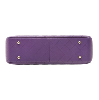 Lot 36 - Chanel Purple Timeless Classic Shopping Tote