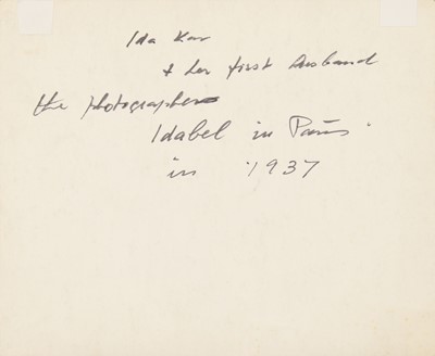 Lot 47 - Photographer Unknown (c.1937)
