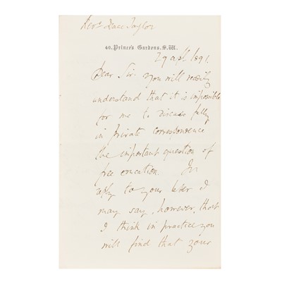 Lot 361 - Chamberlain (Joseph)