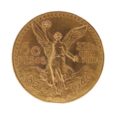Lot 2 - Mexico - 50 Pesos 21ct gold coin
