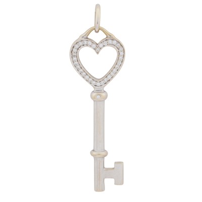 Lot 392 - Tiffany & Co Ι A diamond key pendant, circa 1984