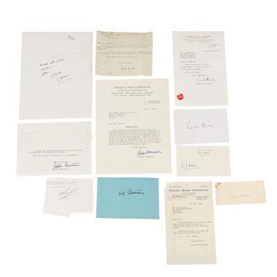 Lot 350 - Autograph Collection.- Trade Union Leaders