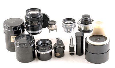 Lot 430 - Selection of Contax Fit Kiev Lenses.