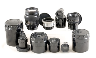 Lot 384 - Selection of FED Leica Thread Lenses.