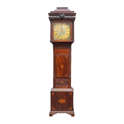 Lot 114 - A late 18th Century mahogany cased longcase clock by Philip Glasco & Co of Dublin
