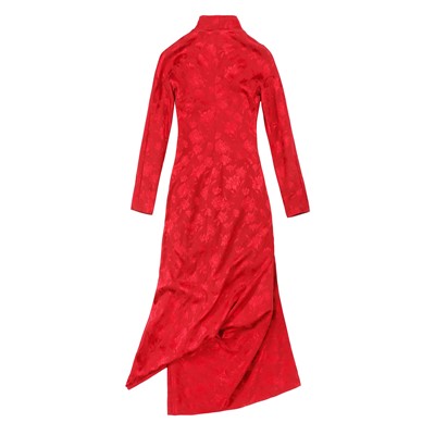 Lot 25 - Christian Dior Red Embellished Cheongsam Archival Gown - Size 40